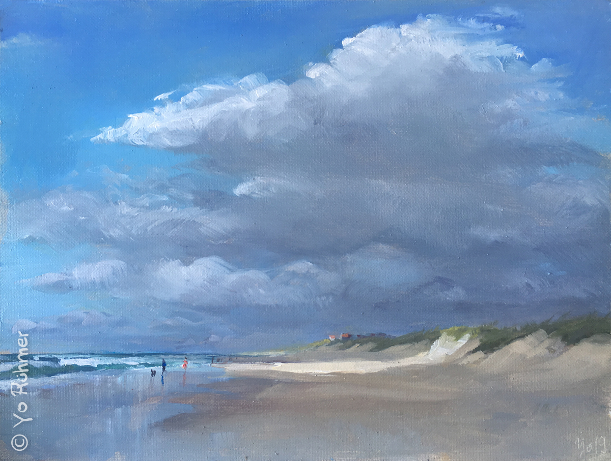 Dünen an der Côte d'Argent, 30 x 20 cm (Nr. 709) duenen_oelbild